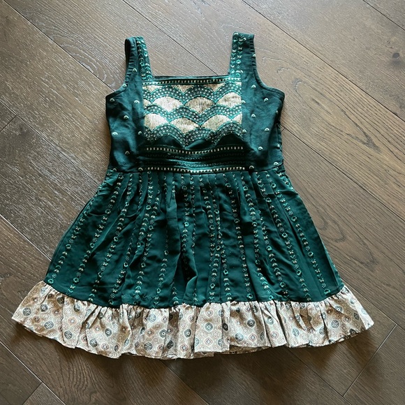 Dark Green Indian Dress/ Sharara - Picture 3 of 11